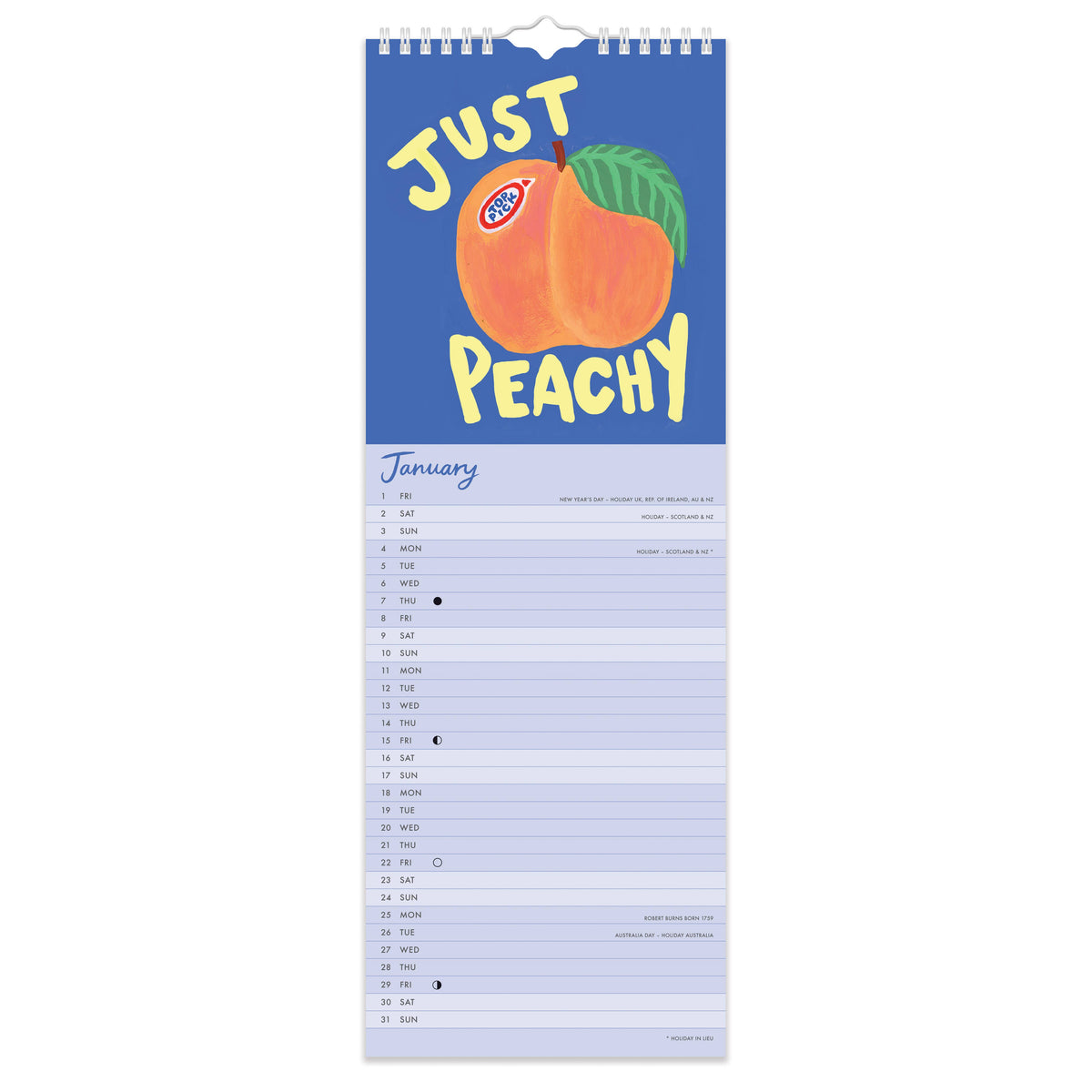 Eleanor Bowmer 2027 Food Slim Calendar