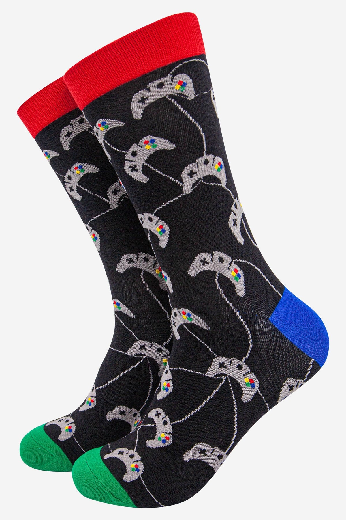 Men's Bamboo Socks - Black , Games Console: UK 7-11 | EU 40.5-46 | US 8-12