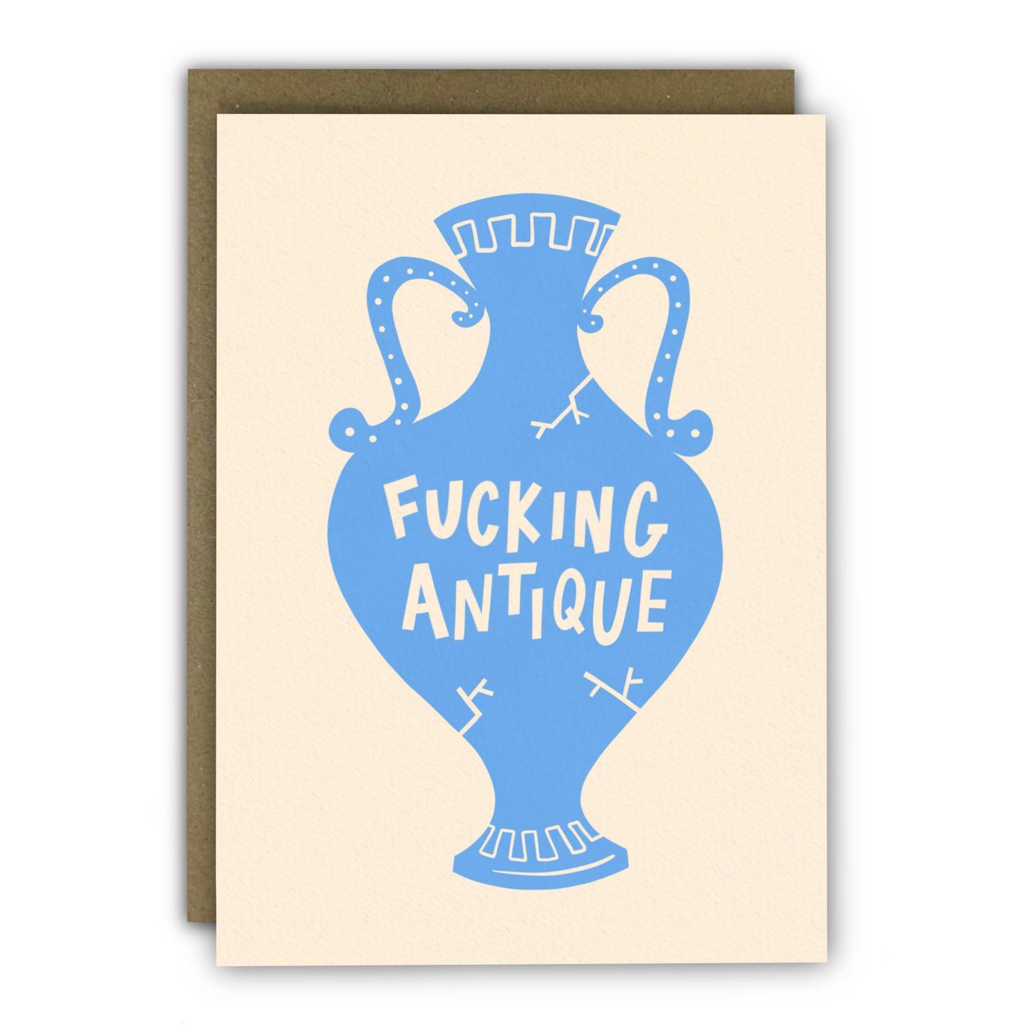 Funny Birthday Card - Fucking Antique Vase Design: Naked