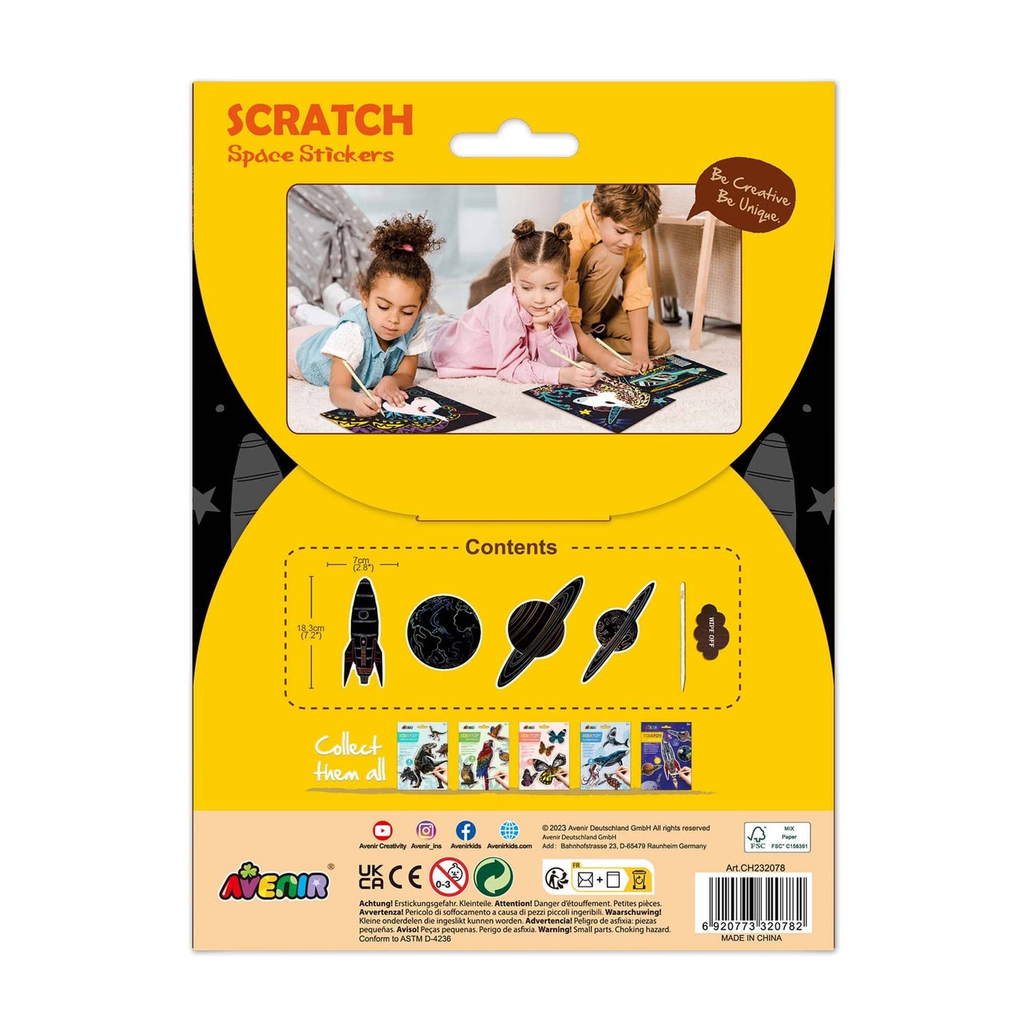 Scratch Space Stickers