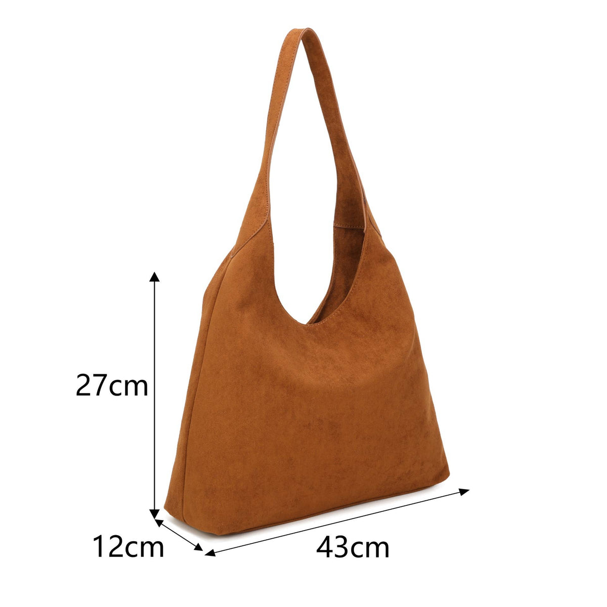 JM1709 Faux Suede Slouchy Hobo Shoulder Bag: Green