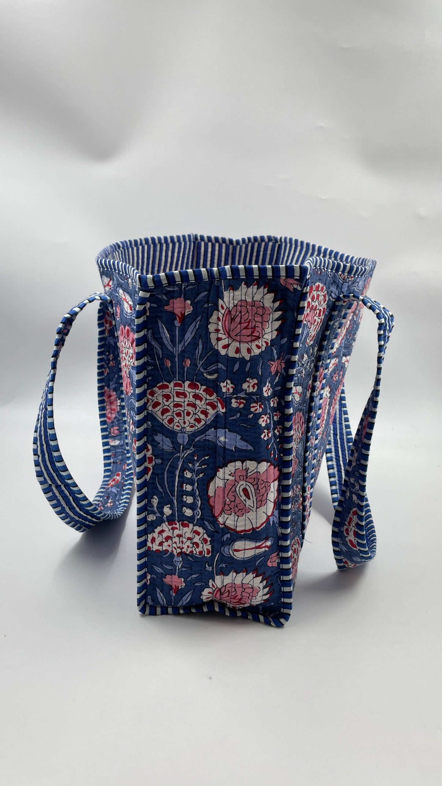 100% Cotton Kantha Quilted Boho Reversible (Small) Tote 