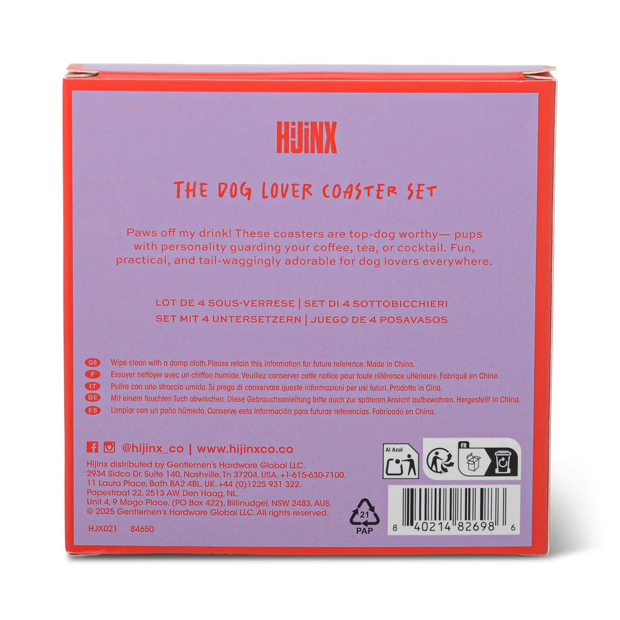 HiJinx set of 4 coasters