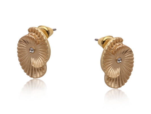 ENDLESS MATTE METAL EARRINGS: GOLD