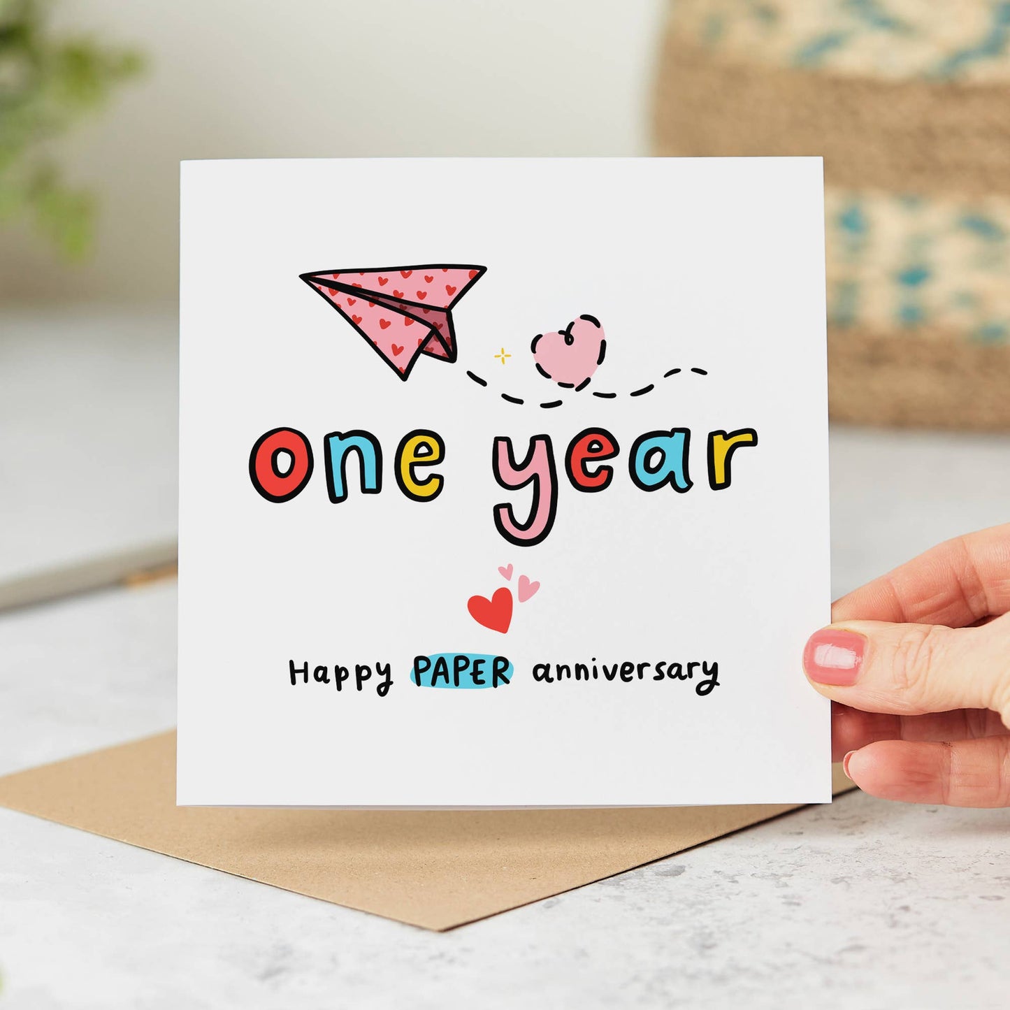 1st Anniversary Card - Paper Anniversary