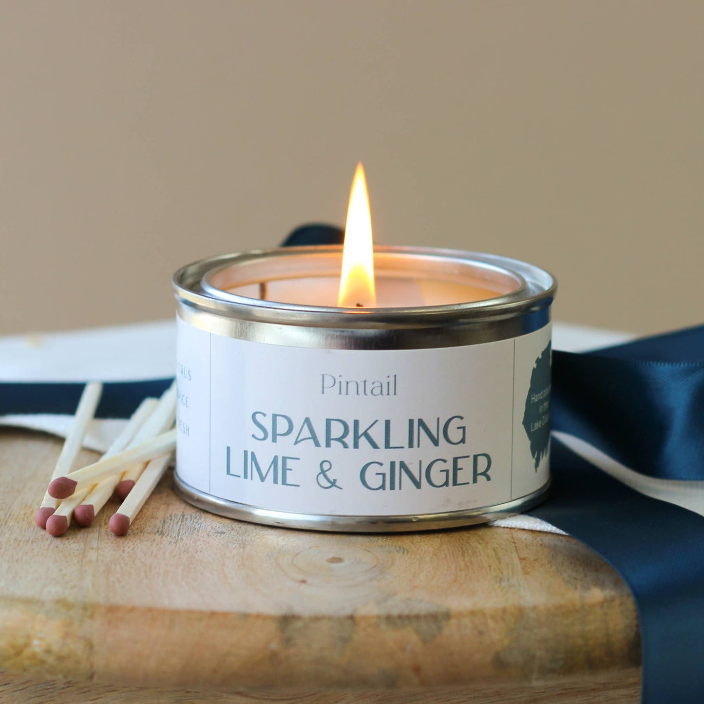 Sparkling Lime and Ginger Paint Pot Candle | Small Candles