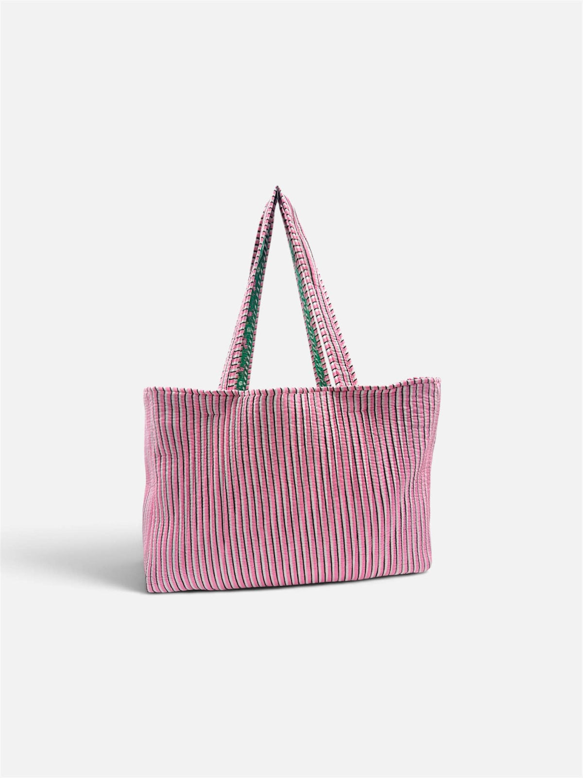 100% Cotton Kantha Quilted Boho Reversible (Small) Tote Bag