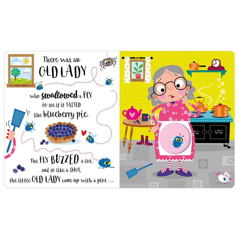 Board Book There Was an Old Lady Who Swallowed a Fly