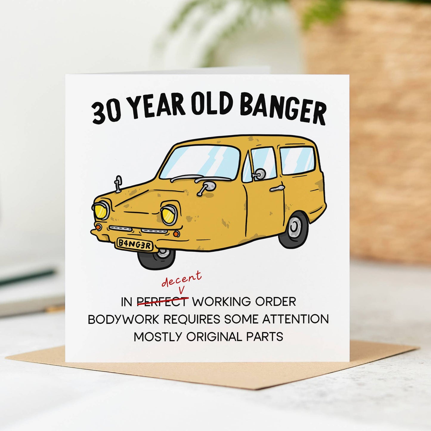 Old Banger Birthday Card: 50