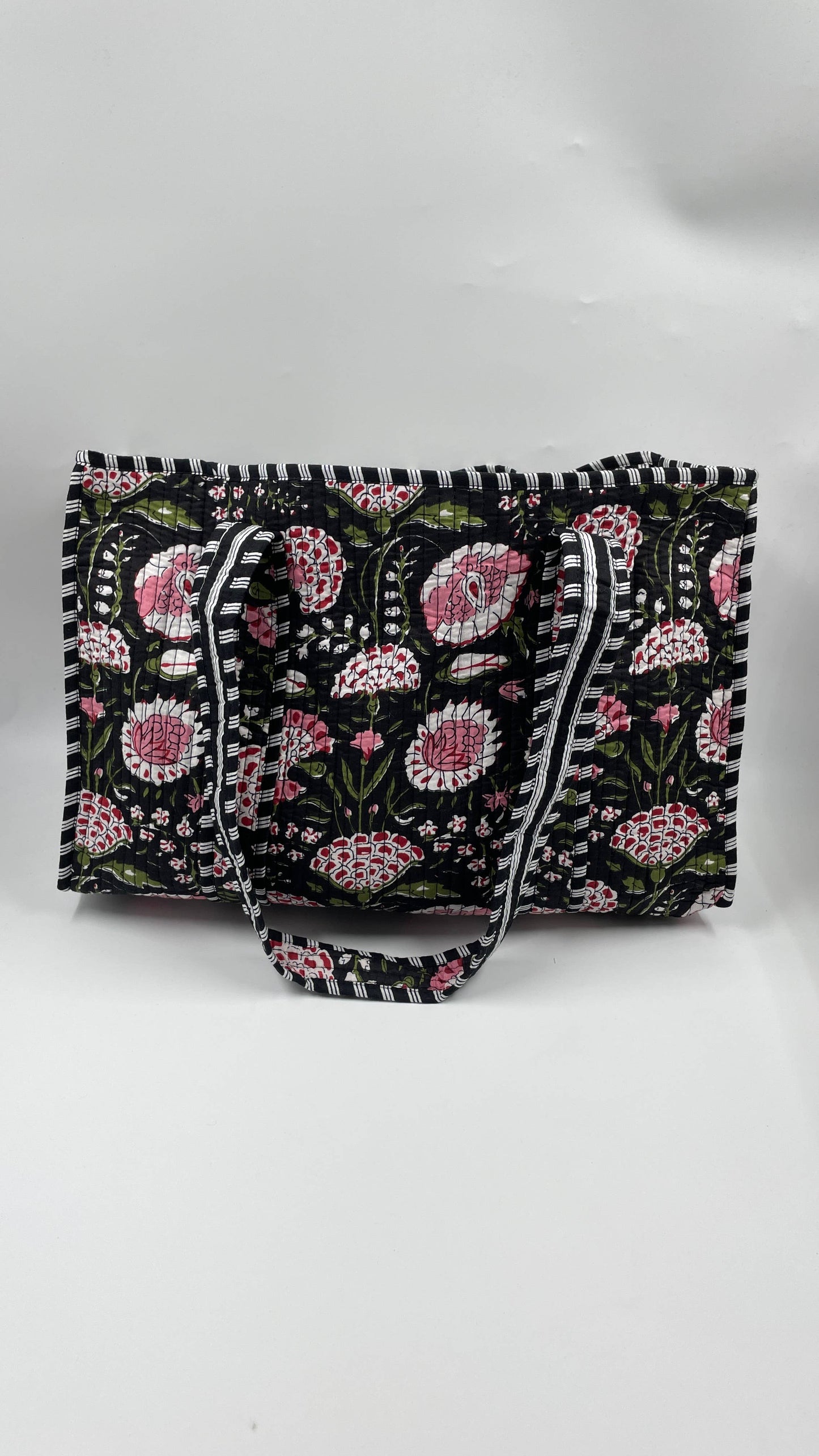 100% Cotton Kantha Quilted Boho Reversible (Small) Tote