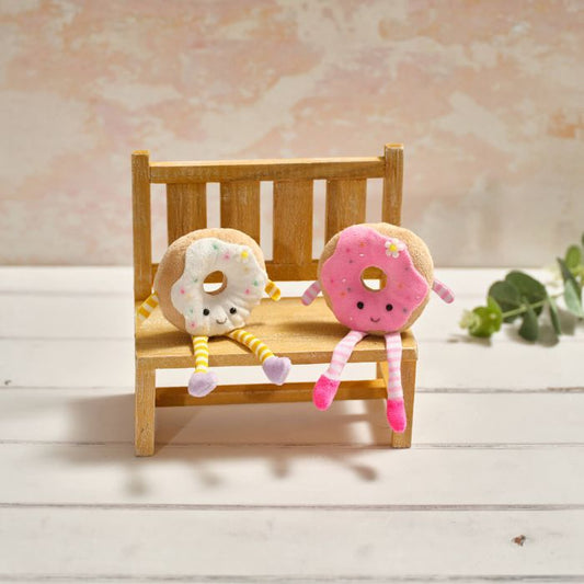 RING DOUGHNUT SHELF SITTER WITH DANGLY LEGS