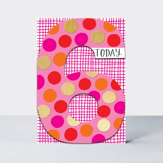 Ditto - Age 6 Girl Birthday Card