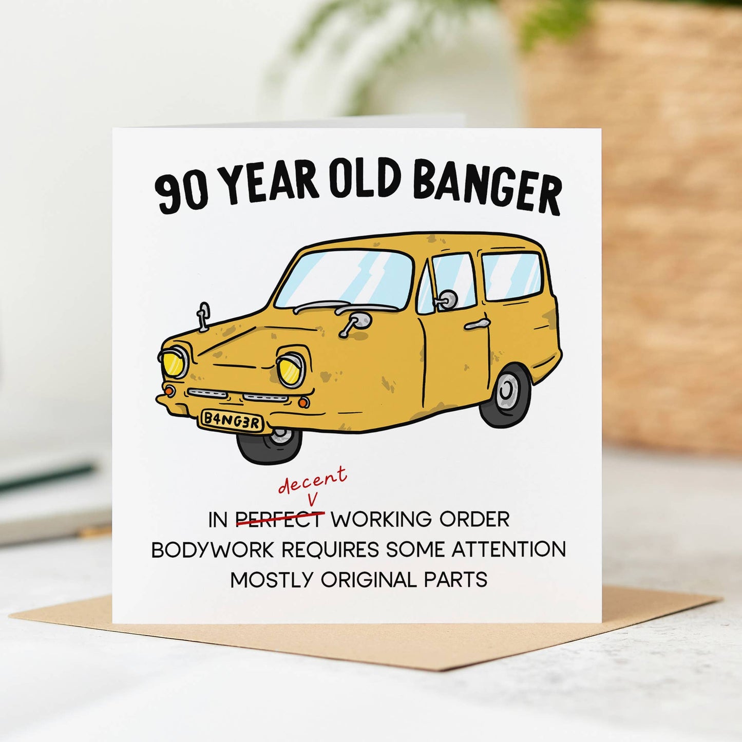 Old Banger Birthday Card: 60