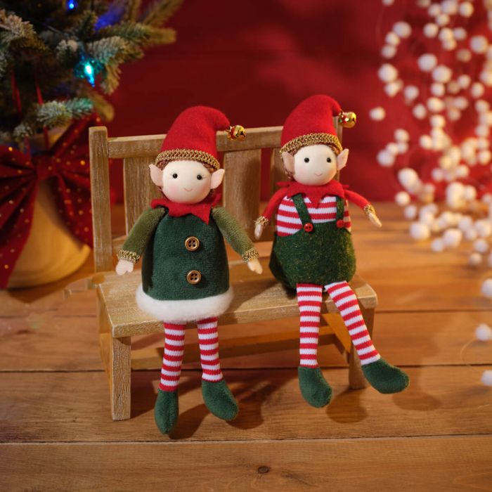 Fabric Elf Shelf Sitter