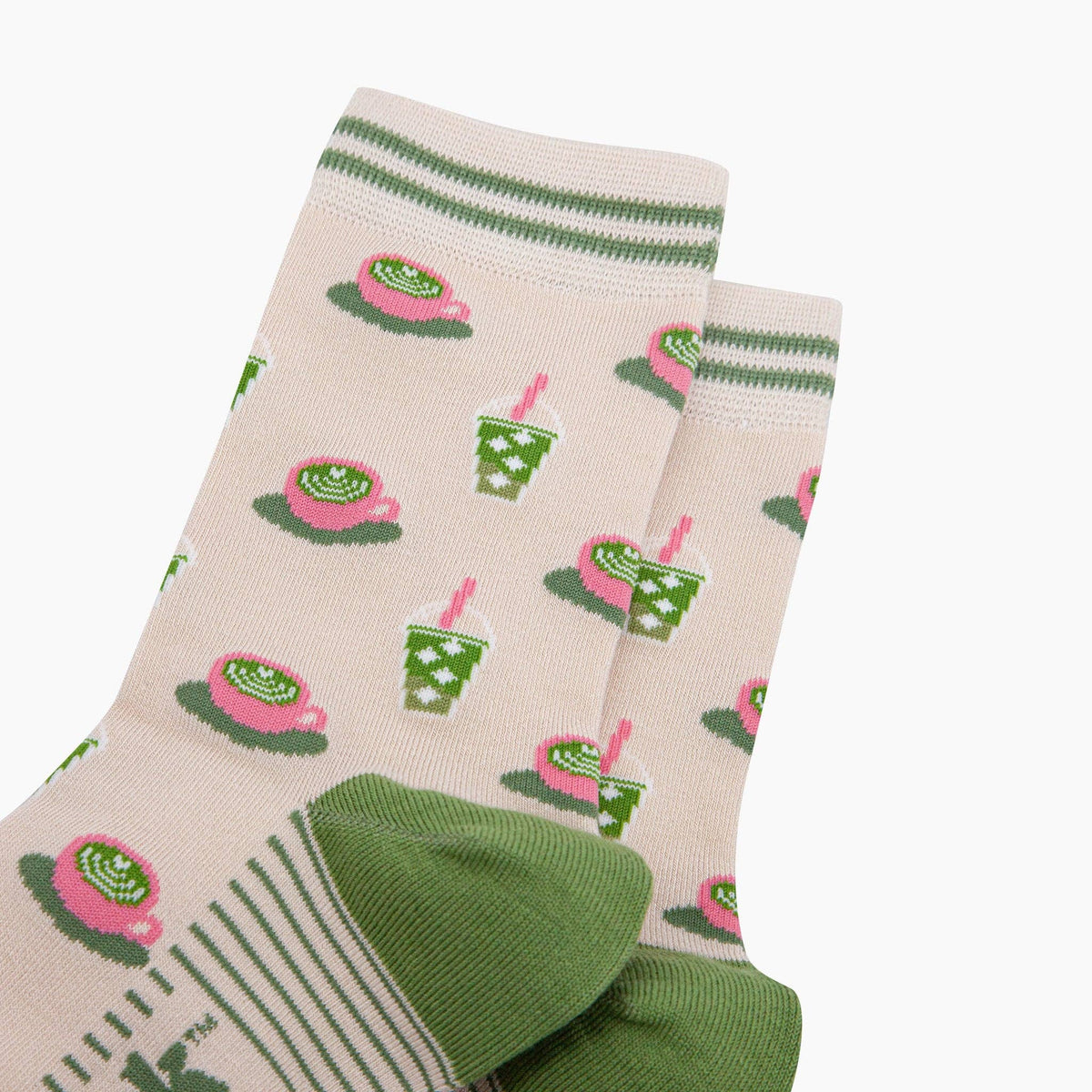 Matcha Tea Bamboo Socks in Cream: UK 3-7 | EU 36-40 | US 5-9