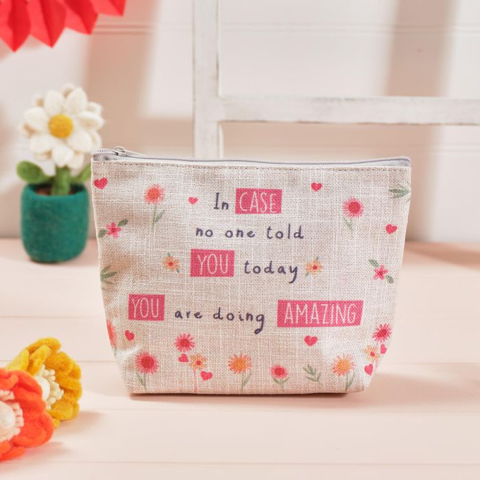 LOVE AND KINDNESS ZIP POUCH