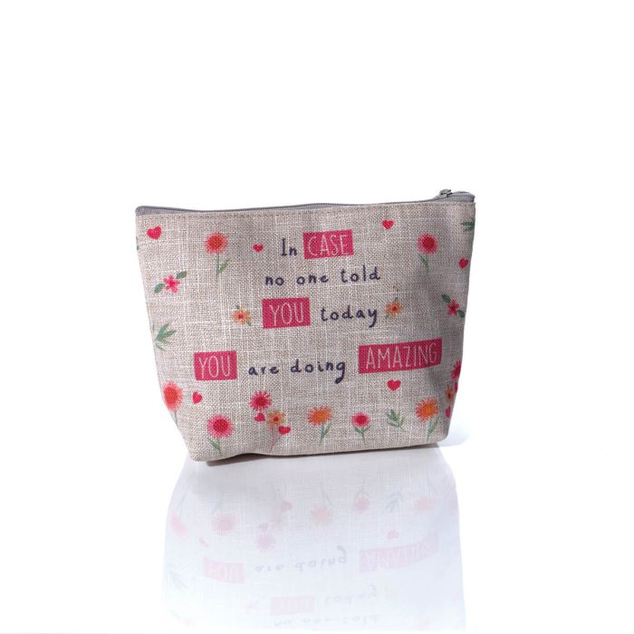 LOVE AND KINDNESS ZIP POUCH