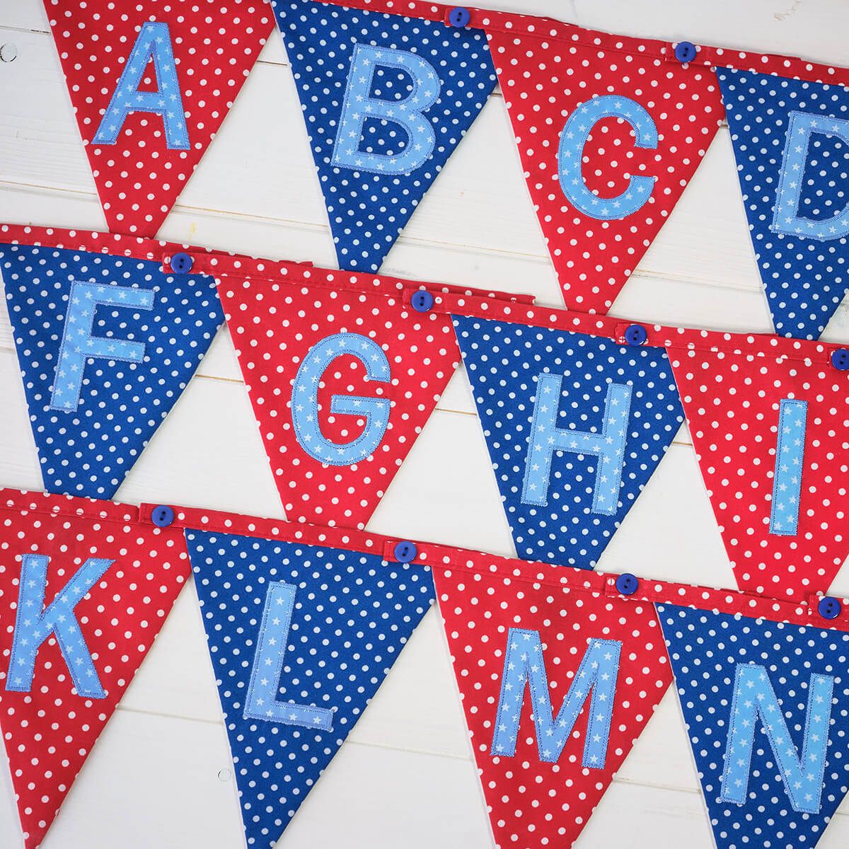 Langs - Blue Polkadot Bunting Flags