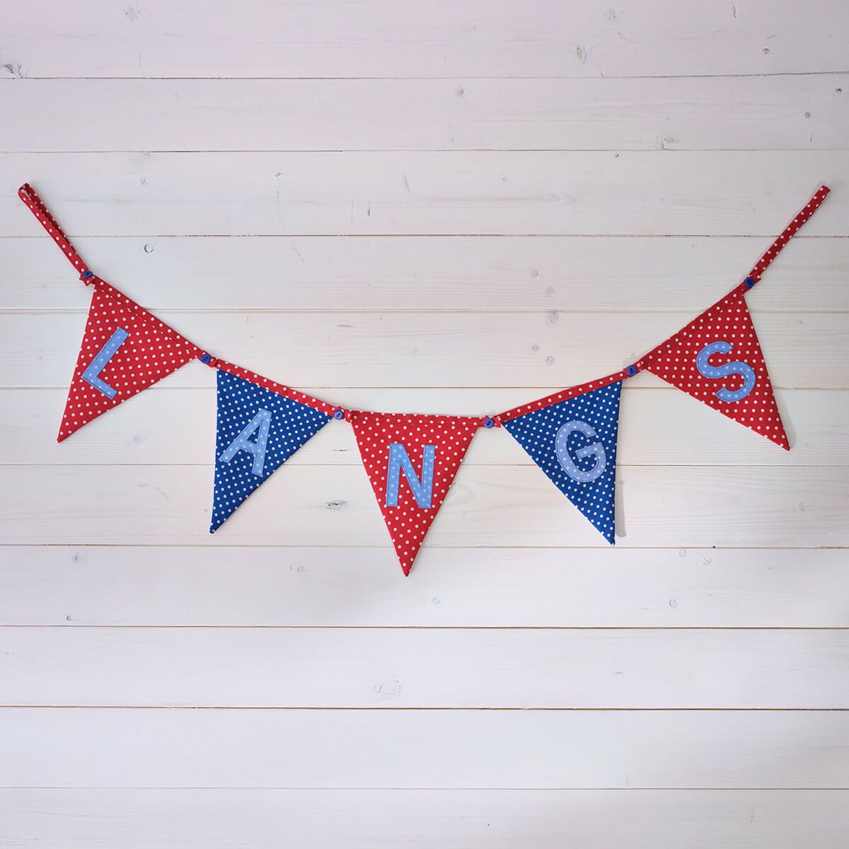 Langs - Blue Polkadot Bunting Flags