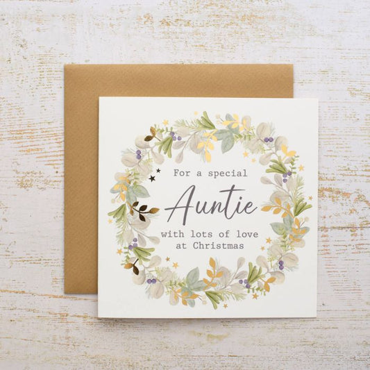Special Auntie Christmas Card