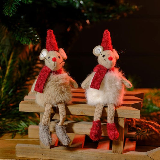 Christmas Mouse Shelf Sitter