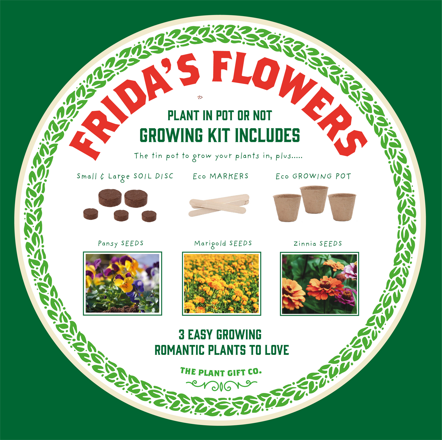 Sale - Frida's Flowers. Eco Grow Your Own Plant, Gardening Kit.