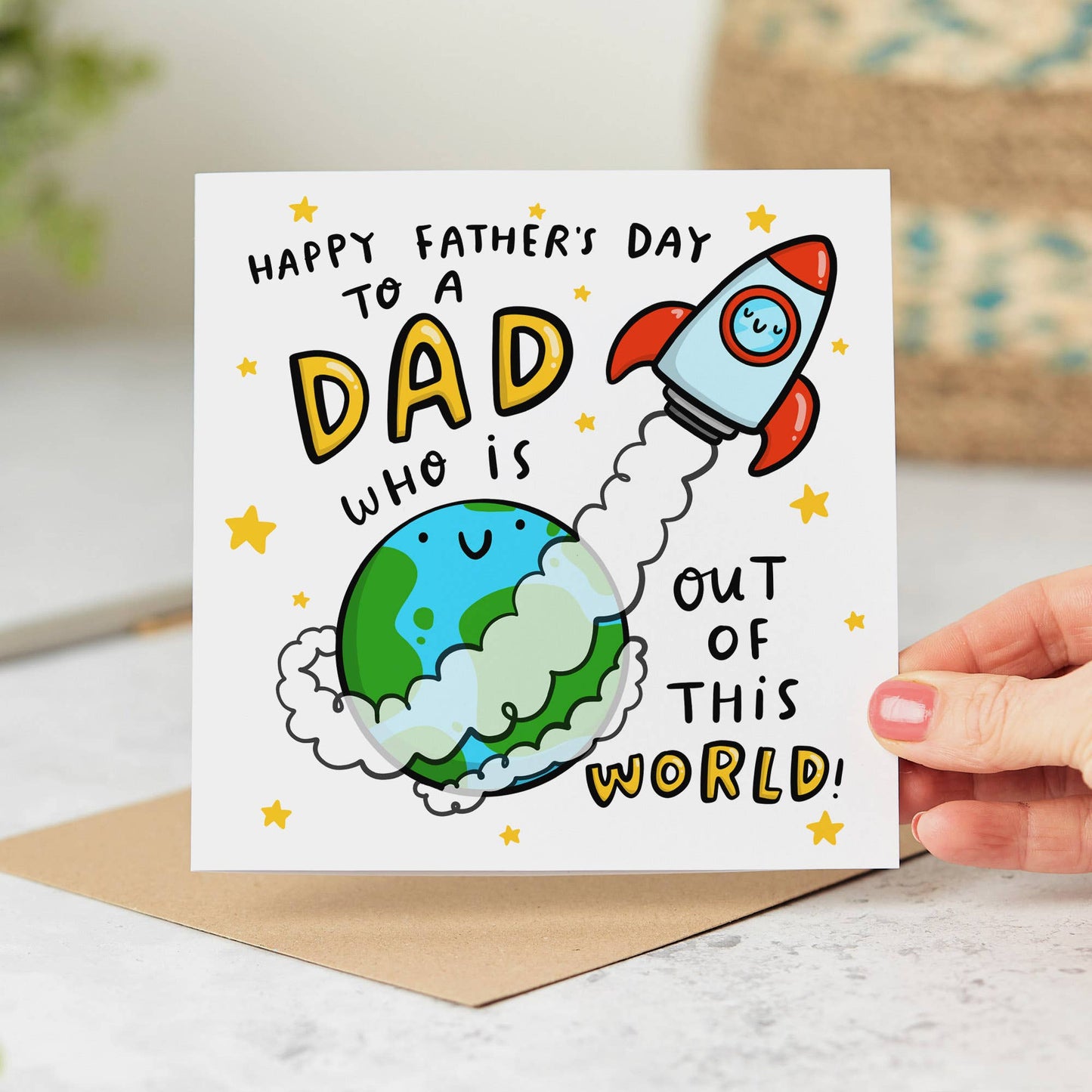 Father's Day Card - Dad Out Of This World