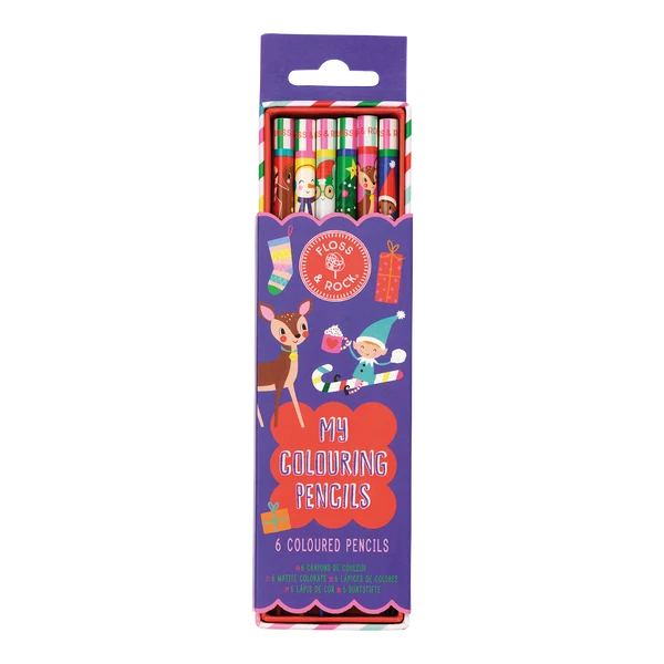 FLOSS & ROCK - MY CHRISTMAS COLOURING PENCILS