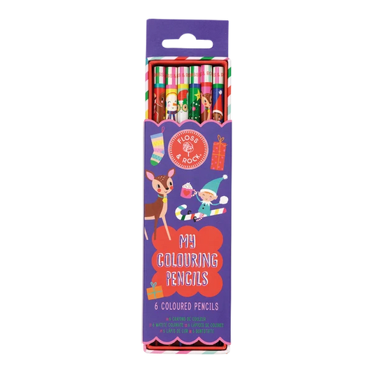 FLOSS & ROCK - MY CHRISTMAS COLOURING PENCILS