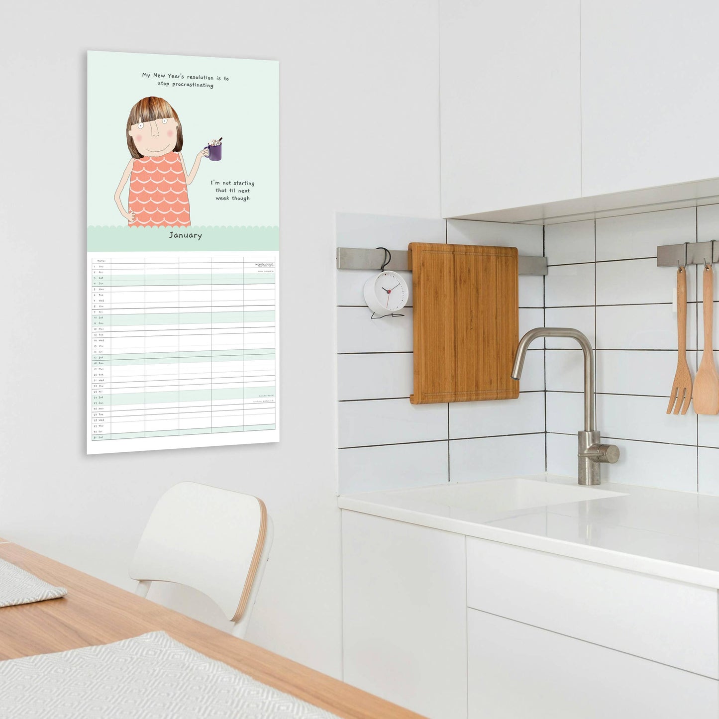 Rosie Made a Thing Square Family  2026 Calendar