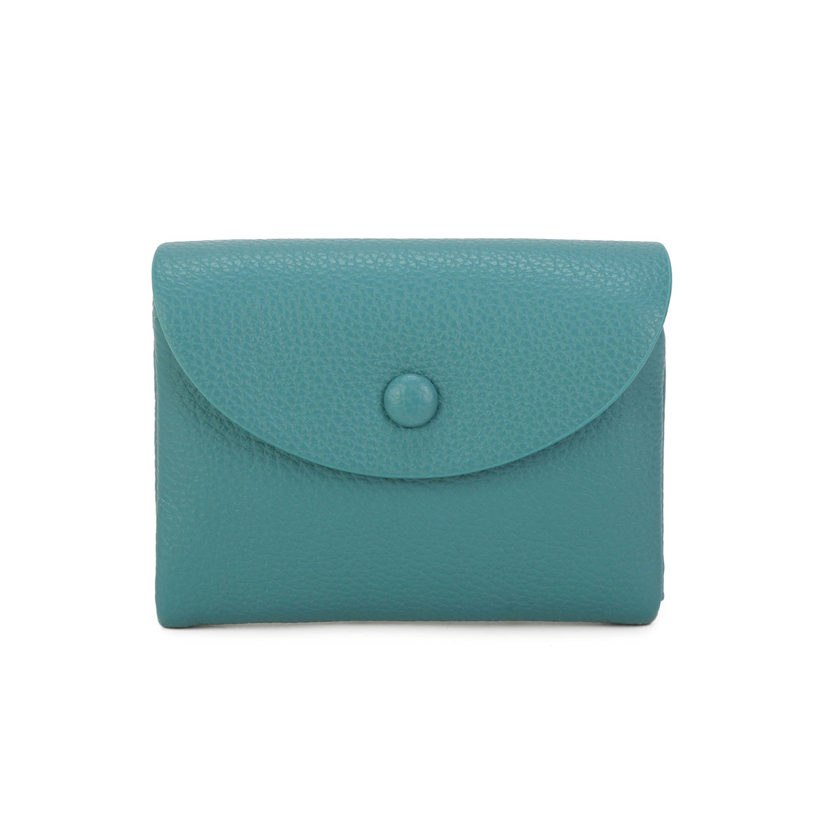 JM1761 RFID Soft Grain Compact Wallet: Coffee