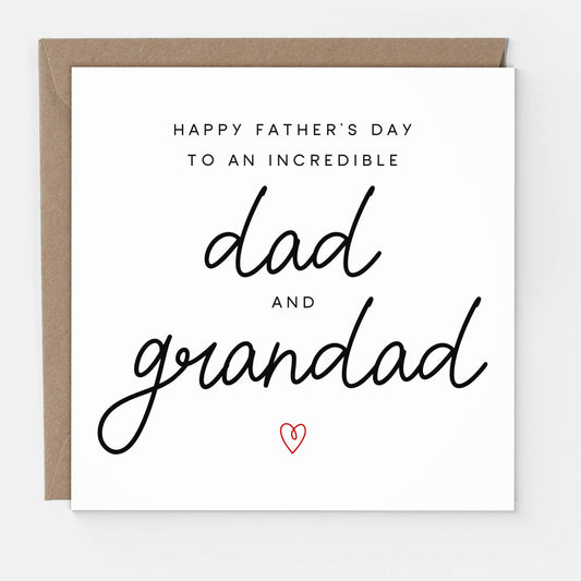 Dad and Grandad Father's Day Card