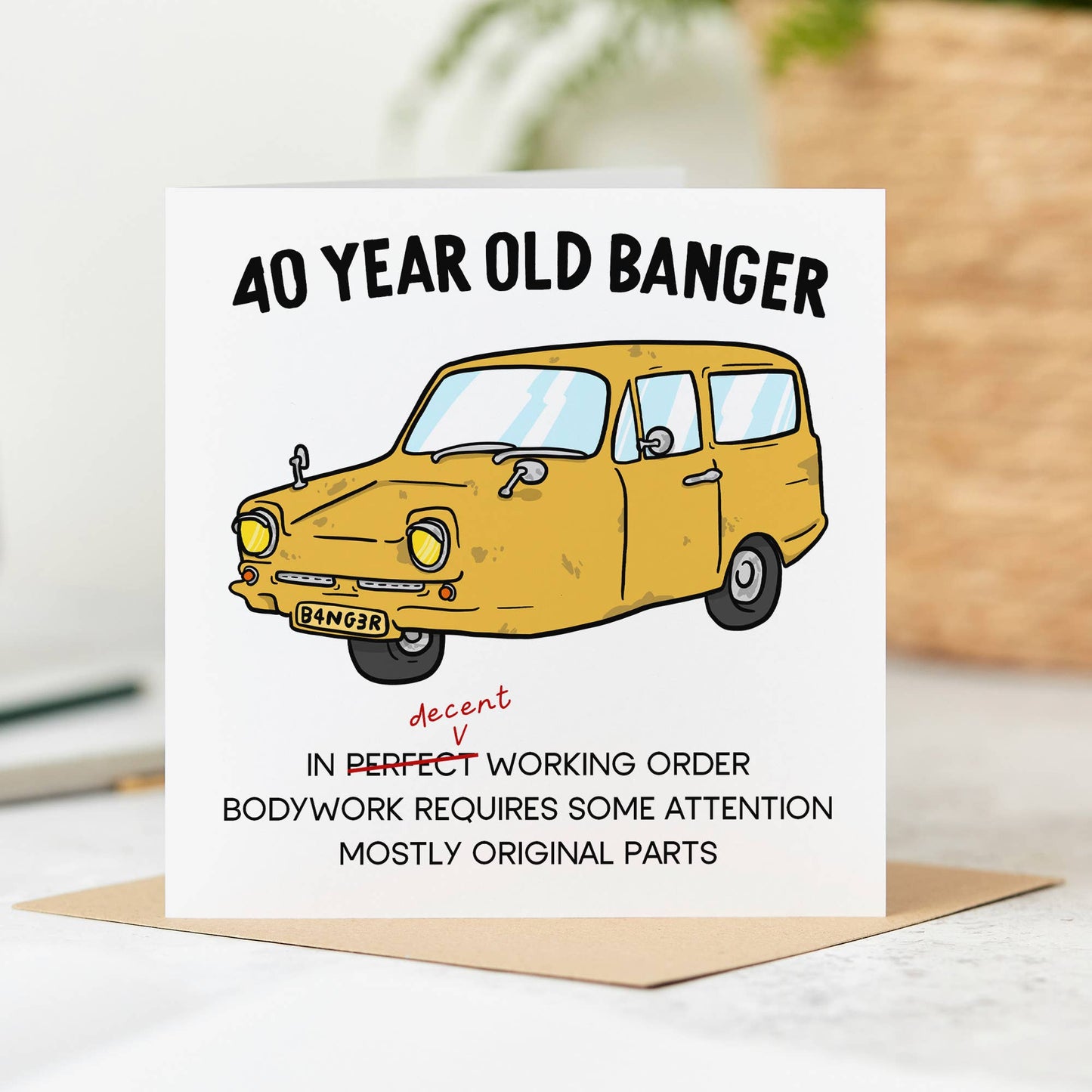 Old Banger Birthday Card: 70