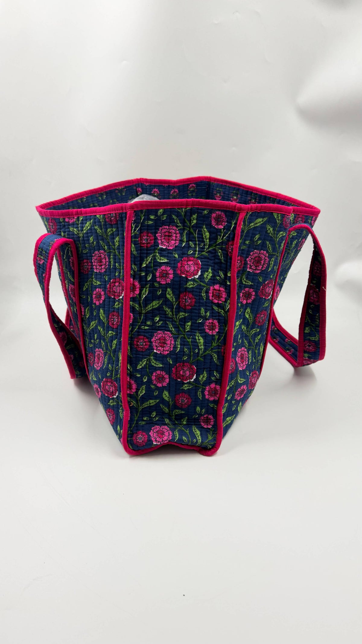 100% Cotton Kantha Quilted Boho Reversible Tote Bag