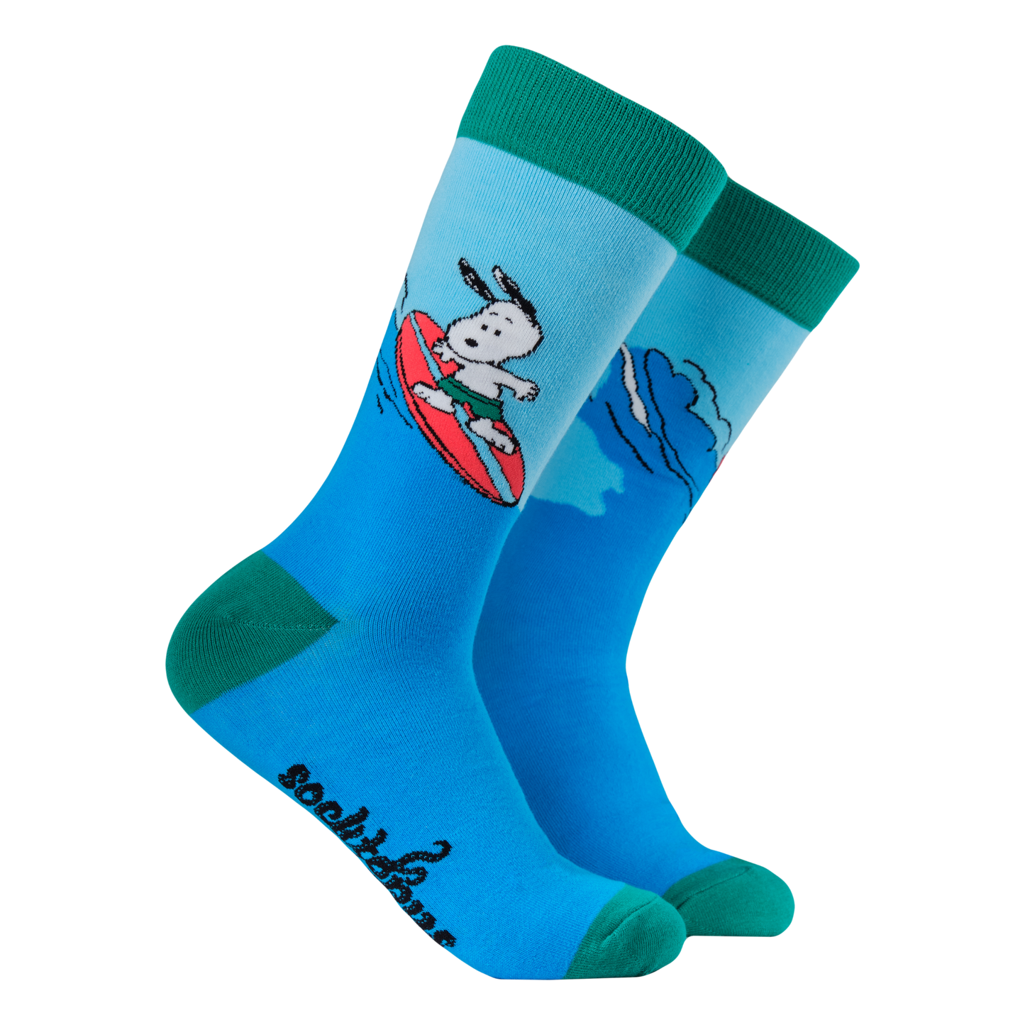 Snoopy Surfs Up Socks - Peanuts: BLUE / S (UK 4-8 / EU 37-42 / US 6-10)