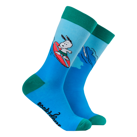 Snoopy Surfs Up Socks - Peanuts: BLUE / S (UK 4-8 / EU 37-42 / US 6-10)