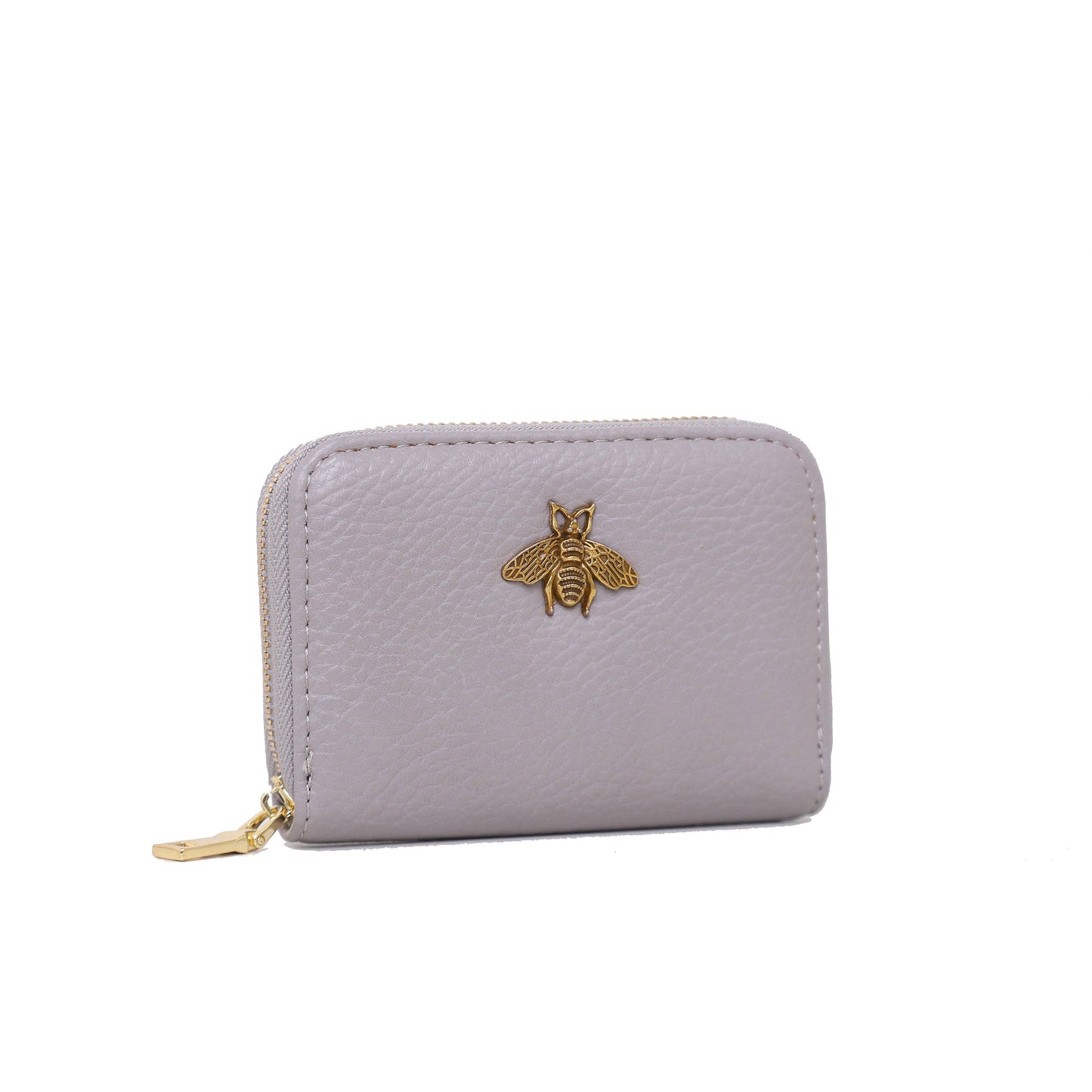 KB11 RFID Zip Card Holder with Bee Detail: ROYAL