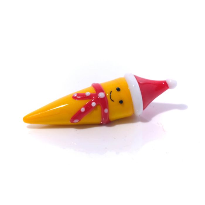 Christmas Glass Carrot Ornament