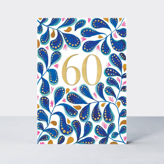 Saffron - Age 60 Birthday Card