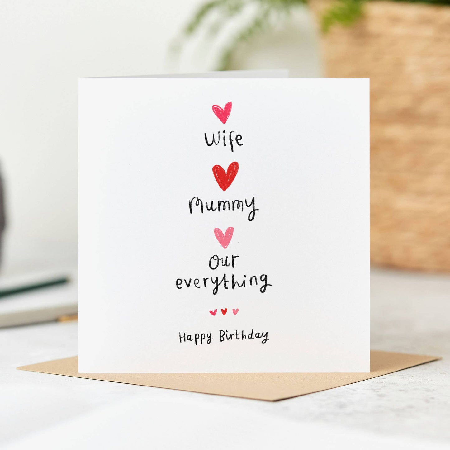 Wife, Mummy Our Everything Birthday Card