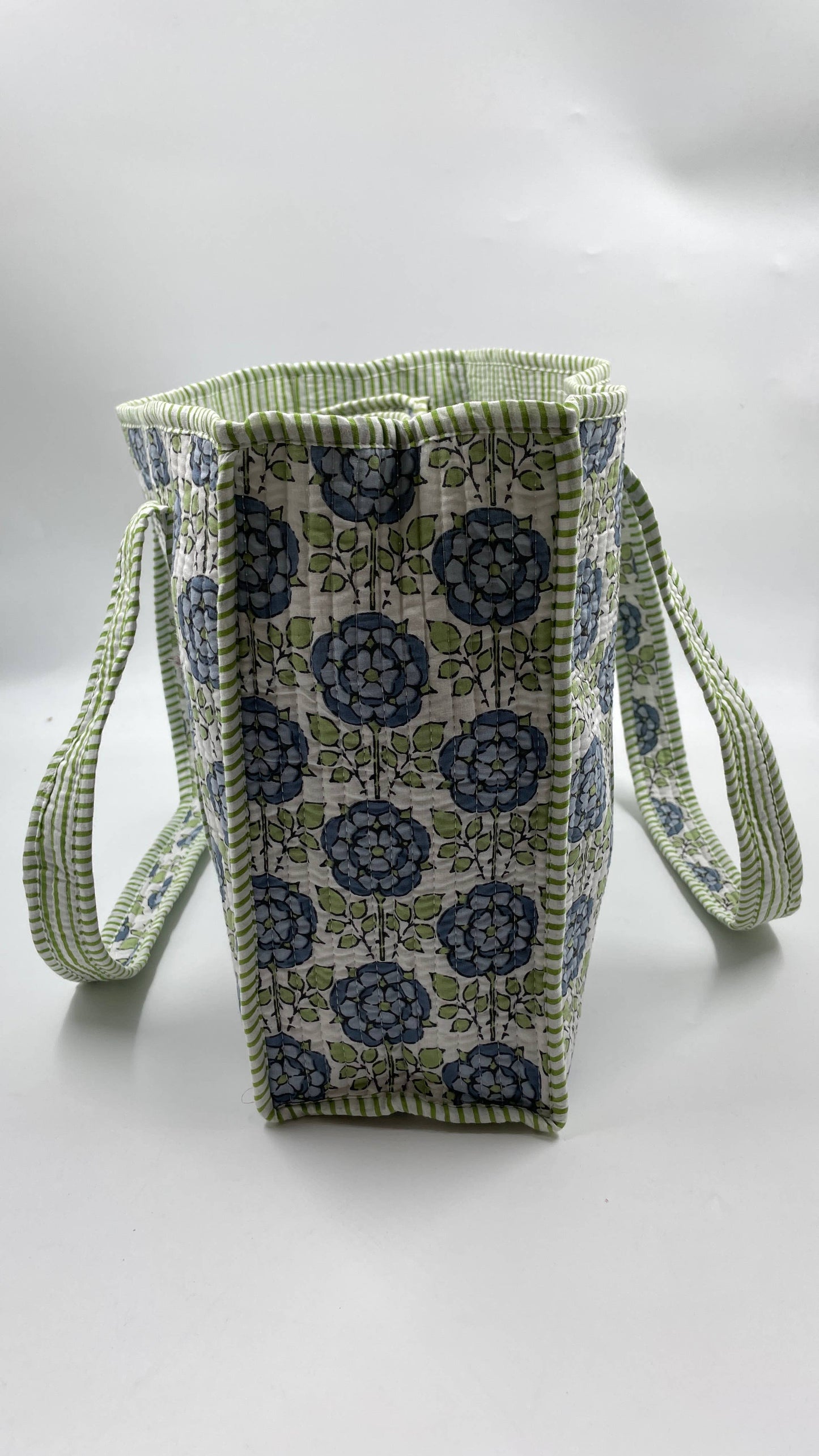 100% Cotton Kantha Quilted Boho Reversible (Small) Tote 