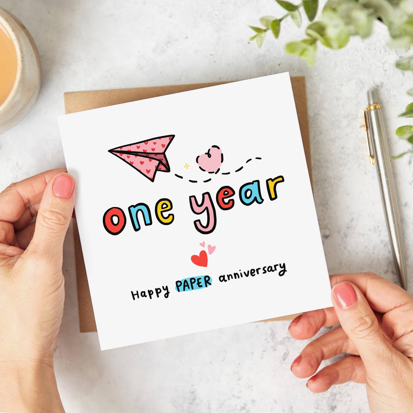 1st Anniversary Card - Paper Anniversary