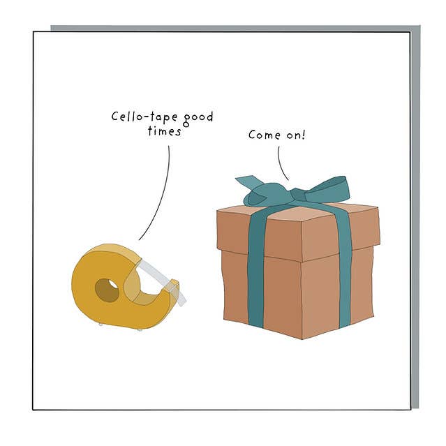 Cellotape greeting card