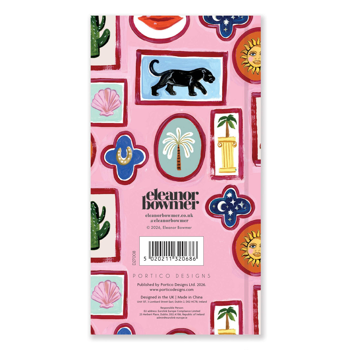 Eleanor Bowmer 2027 Electric Coast Slim Diary