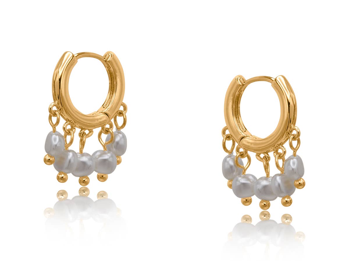 DAPHNE PETITE BRASS EARRINGS: GOLD