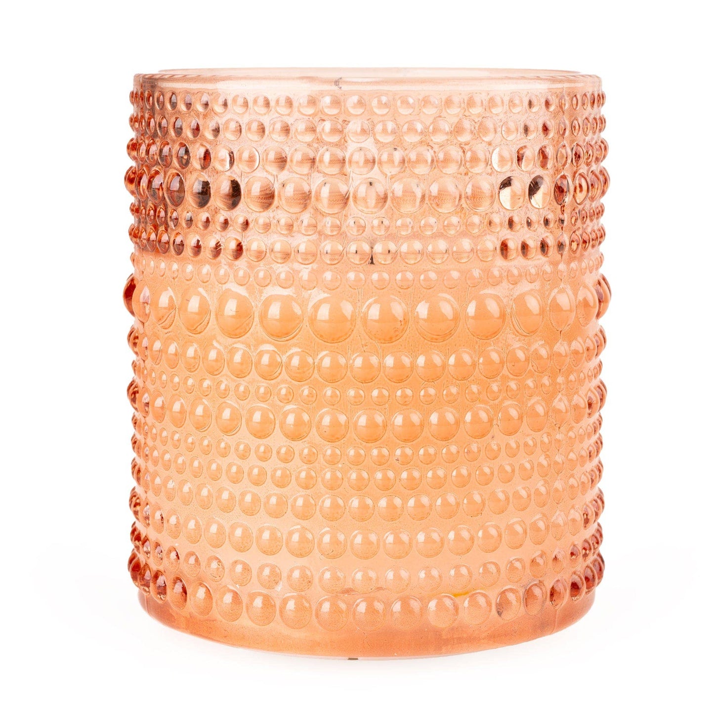 LED Candle Embossed Glass - Terracotta 6PK