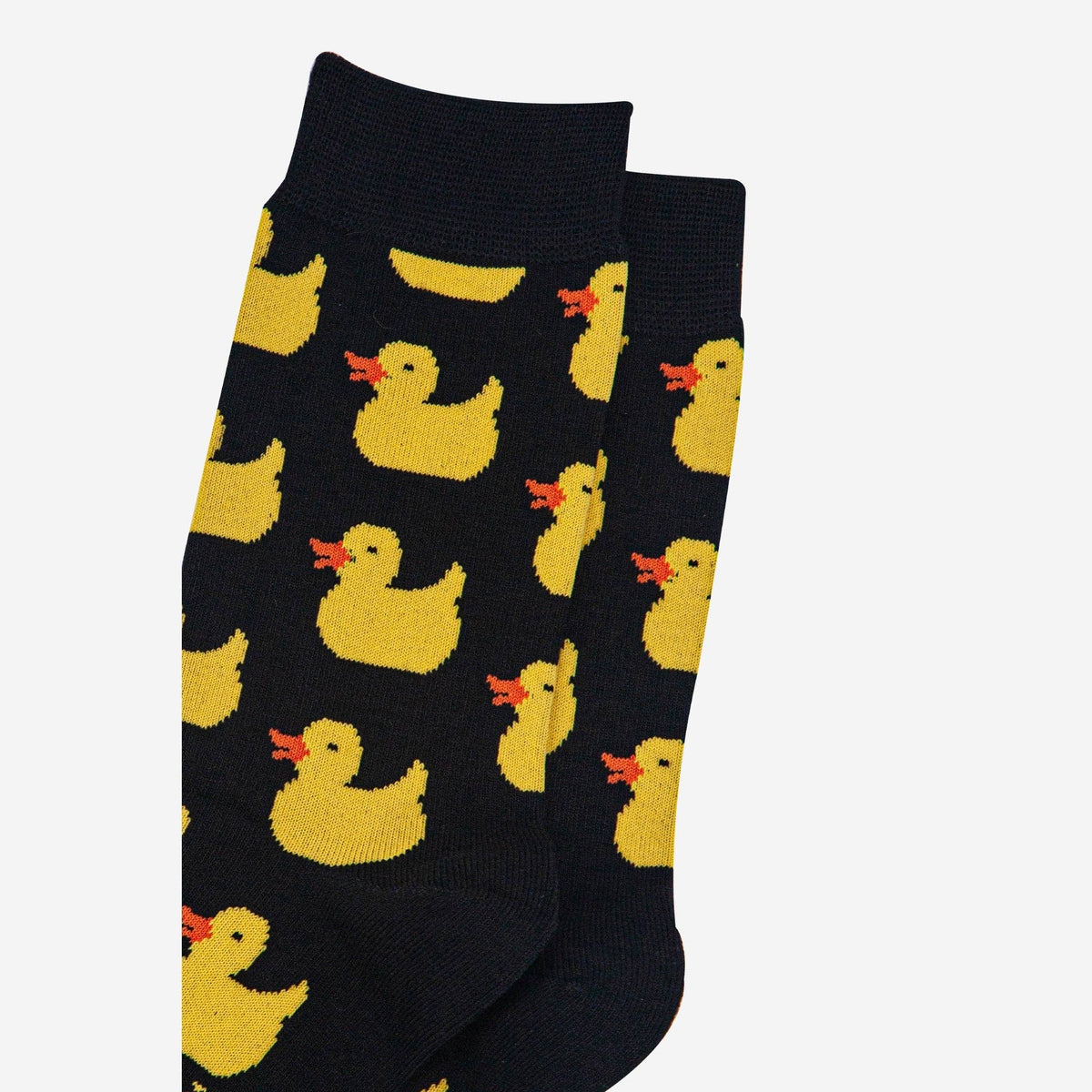 Men's Bamboo Socks - Black, Rubber Ducks: UK 7-11 | EU 40.5-46 | US 8-12