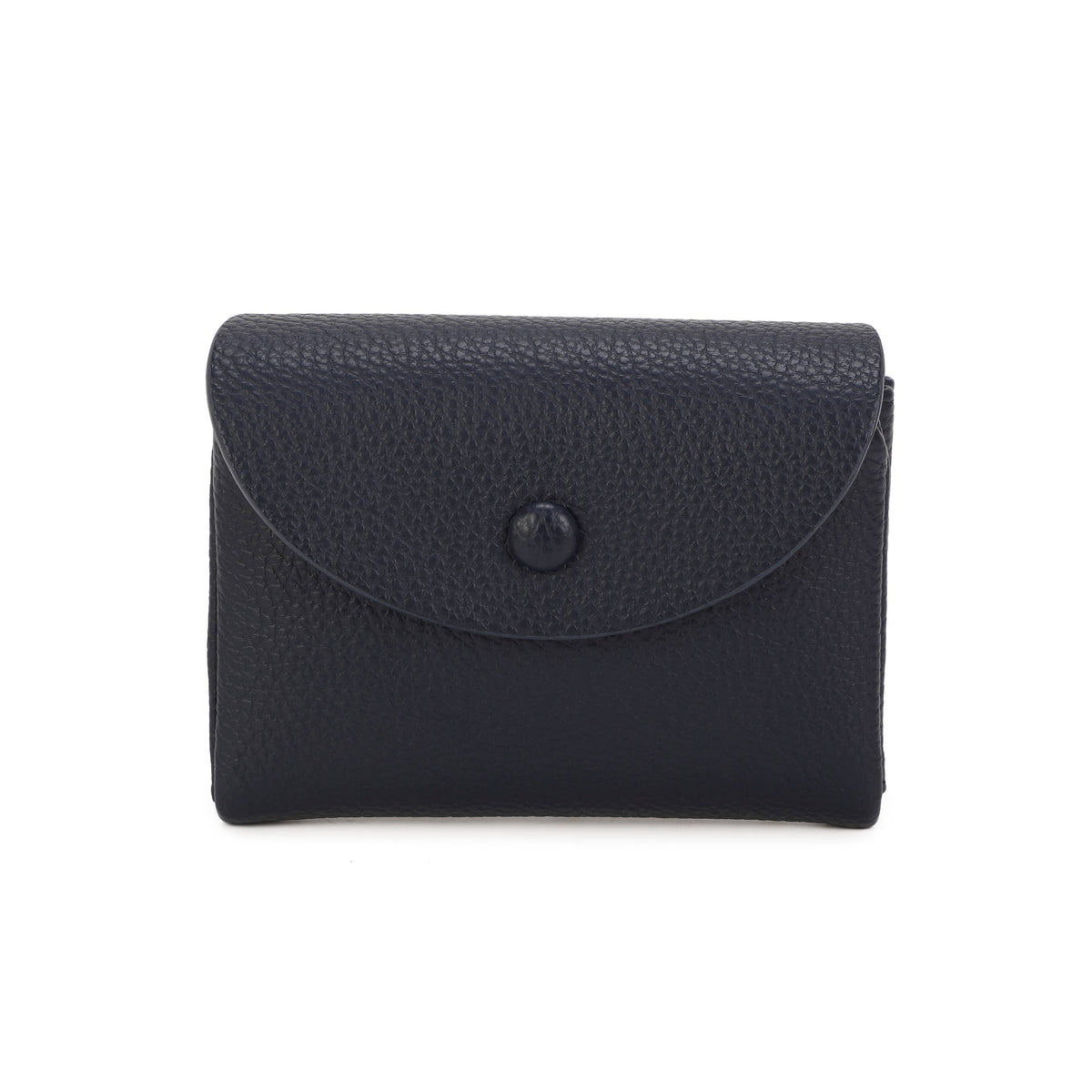 JM1761 RFID Soft Grain Compact Wallet: Coffee