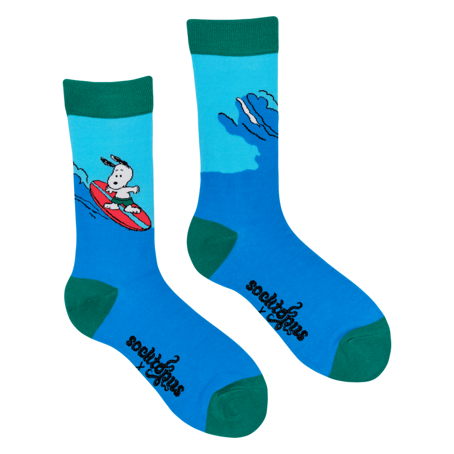 Snoopy Surfs Up Socks - Peanuts: BLUE / S (UK 4-8 / EU 37-42 / US 6-10)