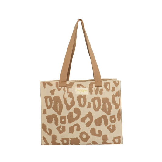 Zelly -  medium animal taupe bag
